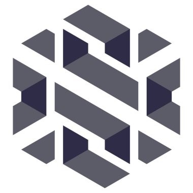  Altıgen Üçgen Paketli 3 boyutlu illüzyon soyut illüstrasyon