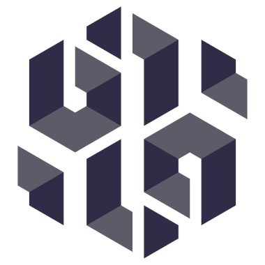  Altıgen Üçgen Paketli 3 boyutlu illüzyon soyut illüstrasyon