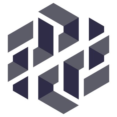  Altıgen Üçgen Paketli 3 boyutlu illüzyon soyut illüstrasyon