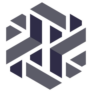  Altıgen Üçgen Paketli 3 boyutlu illüzyon soyut illüstrasyon