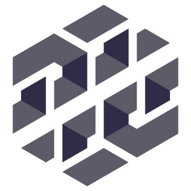  Altıgen Üçgen Paketli 3 boyutlu illüzyon soyut illüstrasyon