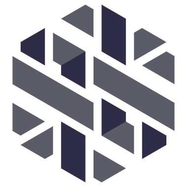  Altıgen Üçgen Paketli 3 boyutlu illüzyon soyut illüstrasyon