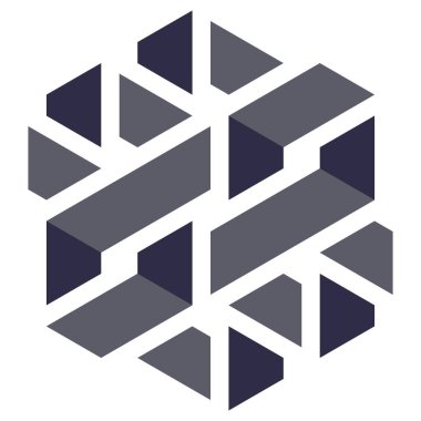  Altıgen Üçgen Paketli 3 boyutlu illüzyon soyut illüstrasyon