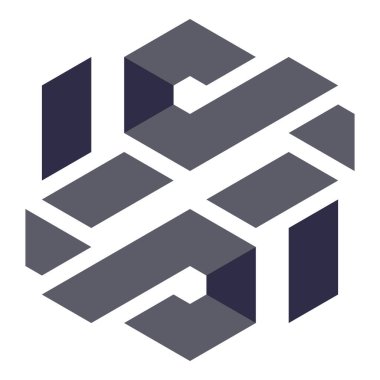  Altıgen Üçgen Paketli 3 boyutlu illüzyon soyut illüstrasyon