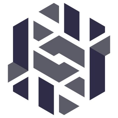  Altıgen Üçgen Paketli 3 boyutlu illüzyon soyut illüstrasyon