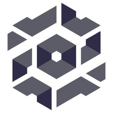  Altıgen Üçgen Paketli 3 boyutlu illüzyon soyut illüstrasyon