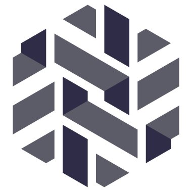  Altıgen Üçgen Paketli 3 boyutlu illüzyon soyut illüstrasyon