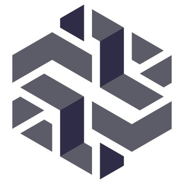  Altıgen Üçgen Paketli 3 boyutlu illüzyon soyut illüstrasyon