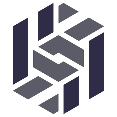  Altıgen Üçgen Paketli 3 boyutlu illüzyon soyut illüstrasyon