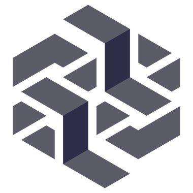  Altıgen Üçgen Paketli 3 boyutlu illüzyon soyut illüstrasyon