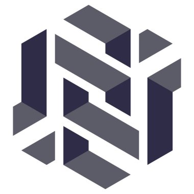  Altıgen Üçgen Paketli 3 boyutlu illüzyon soyut illüstrasyon