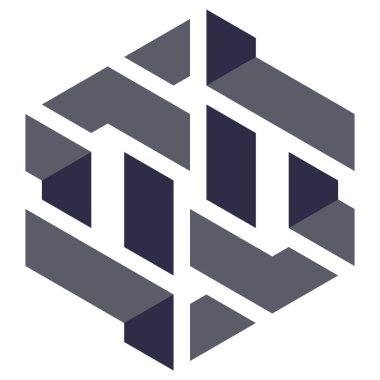  Altıgen Üçgen Paketli 3 boyutlu illüzyon soyut illüstrasyon