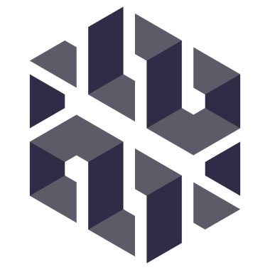  Altıgen Üçgen Paketli 3 boyutlu illüzyon soyut illüstrasyon