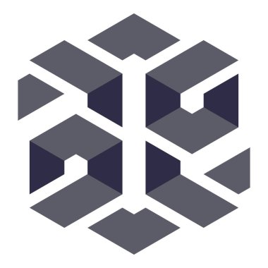  Altıgen Üçgen Paketli 3 boyutlu illüzyon soyut illüstrasyon