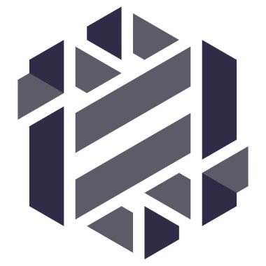  Altıgen Üçgen Paketli 3 boyutlu illüzyon soyut illüstrasyon