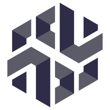  Altıgen Üçgen Paketli 3 boyutlu illüzyon soyut illüstrasyon