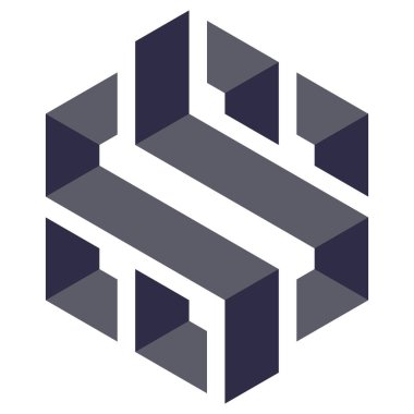  Altıgen Üçgen Paketli 3 boyutlu illüzyon soyut illüstrasyon