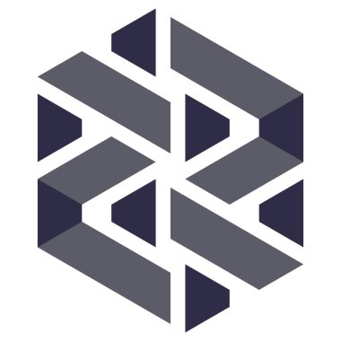  Altıgen Üçgen Paketli 3 boyutlu illüzyon soyut illüstrasyon