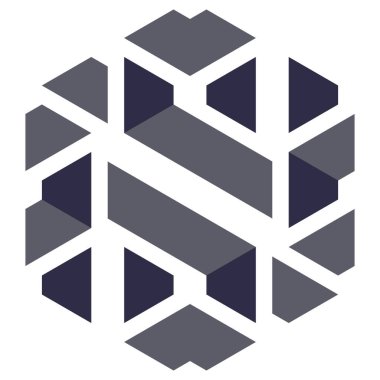  Altıgen Üçgen Paketli 3 boyutlu illüzyon soyut illüstrasyon