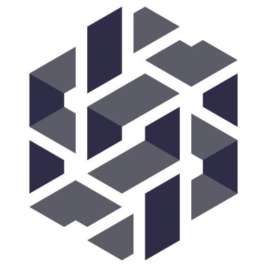  Altıgen Üçgen Paketli 3 boyutlu illüzyon soyut illüstrasyon