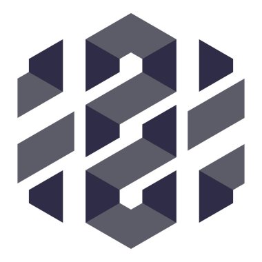  Altıgen Üçgen Paketli 3 boyutlu illüzyon soyut illüstrasyon