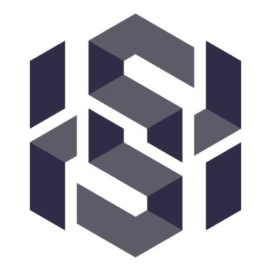  Altıgen Üçgen Paketli 3 boyutlu illüzyon soyut illüstrasyon