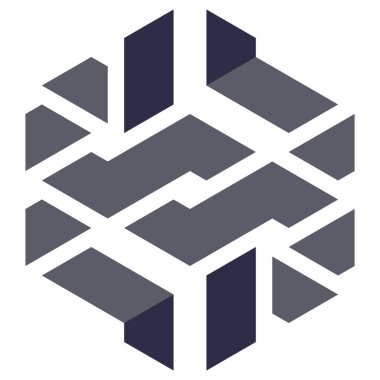  Altıgen Üçgen Paketli 3 boyutlu illüzyon soyut illüstrasyon