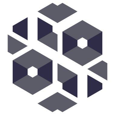  Altıgen Üçgen Paketli 3 boyutlu illüzyon soyut illüstrasyon