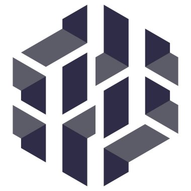  Altıgen Üçgen Paketli 3 boyutlu illüzyon soyut illüstrasyon