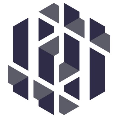  Altıgen Üçgen Paketli 3 boyutlu illüzyon soyut illüstrasyon