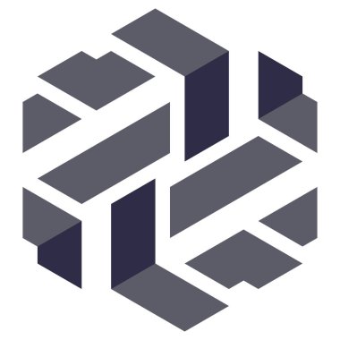  Altıgen Üçgen Paketli 3 boyutlu illüzyon soyut illüstrasyon