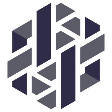  Altıgen Üçgen Paketli 3 boyutlu illüzyon soyut illüstrasyon