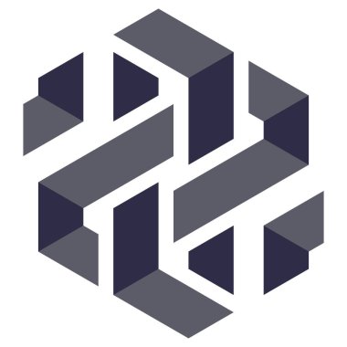  Altıgen Üçgen Paketli 3 boyutlu illüzyon soyut illüstrasyon