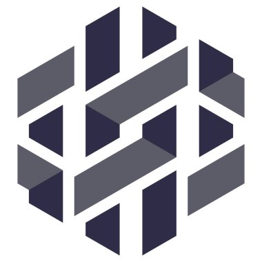  Altıgen Üçgen Paketli 3 boyutlu illüzyon soyut illüstrasyon