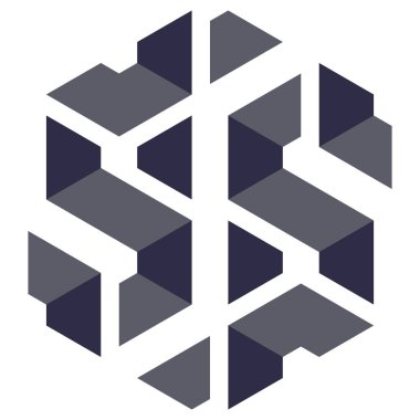  Altıgen Üçgen Paketli 3 boyutlu illüzyon soyut illüstrasyon