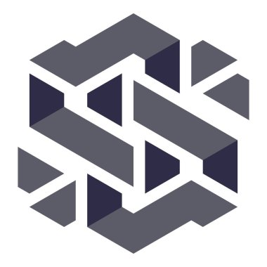  Altıgen Üçgen Paketli 3 boyutlu illüzyon soyut illüstrasyon