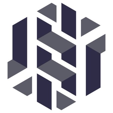  Altıgen Üçgen Paketli 3 boyutlu illüzyon soyut illüstrasyon