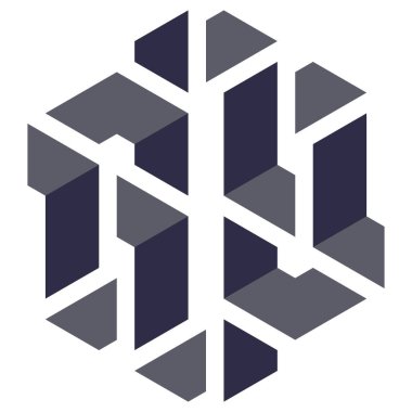  Altıgen Üçgen Paketli 3 boyutlu illüzyon soyut illüstrasyon