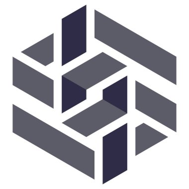  Altıgen Üçgen Paketli 3 boyutlu illüzyon soyut illüstrasyon