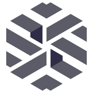  Altıgen Üçgen Paketli 3 boyutlu illüzyon soyut illüstrasyon