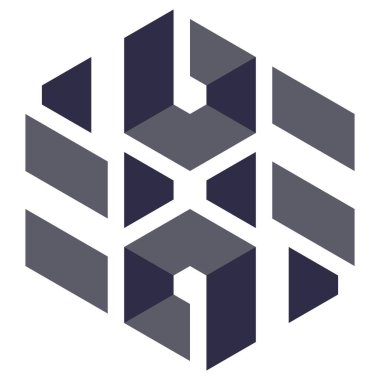  Altıgen Üçgen Paketli 3 boyutlu illüzyon soyut illüstrasyon