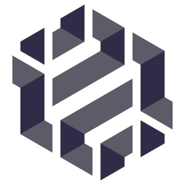  Altıgen Üçgen Paketli 3 boyutlu illüzyon soyut illüstrasyon