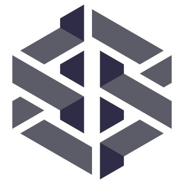  Altıgen Üçgen Paketli 3 boyutlu illüzyon soyut illüstrasyon