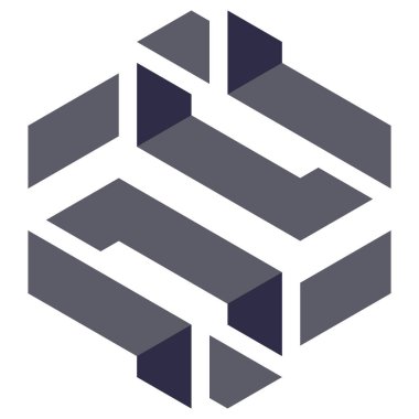  Altıgen Üçgen Paketli 3 boyutlu illüzyon soyut illüstrasyon