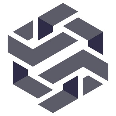  Altıgen Üçgen Paketli 3 boyutlu illüzyon soyut illüstrasyon