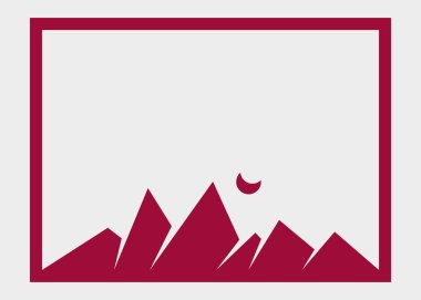 Geometrik Dağlar siluet manzara resmi