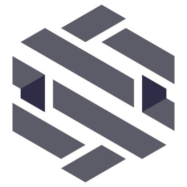  Altıgen Üçgen Paketli 3 boyutlu illüzyon soyut illüstrasyon