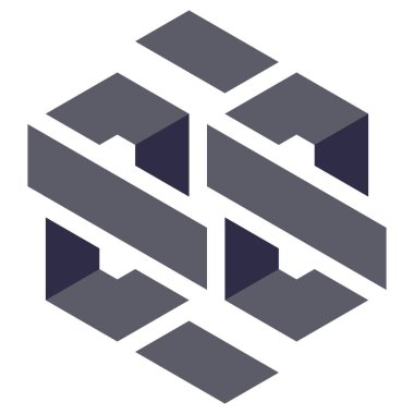  Altıgen Üçgen Paketli 3 boyutlu illüzyon soyut illüstrasyon