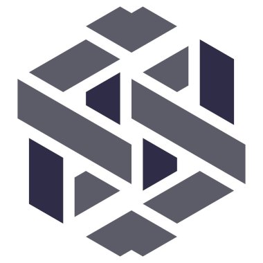  Altıgen Üçgen Paketli 3 boyutlu illüzyon soyut illüstrasyon