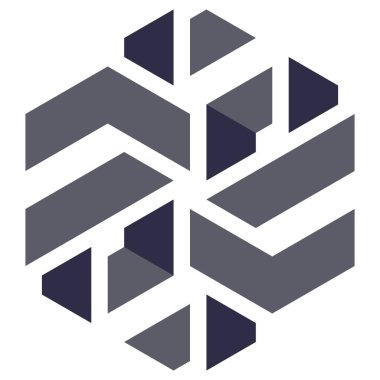  Altıgen Üçgen Paketli 3 boyutlu illüzyon soyut illüstrasyon